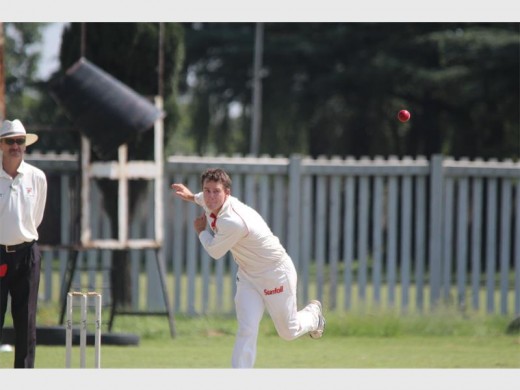Ernest Kemm bowls for BNCC, during the match versus Boksburg.