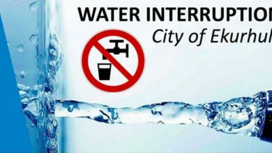 Image warning of a water interruption