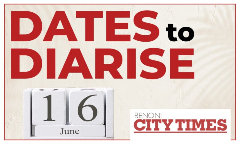 Stock image with red letters and the date set as June 16