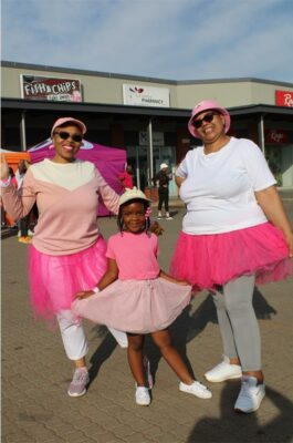 Photos taken at the Impumelelo Fitness Club’s annual cancer awareness fun run and boot camp, at the Cloverdene Mall.
