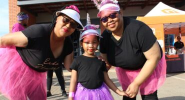 Photos taken at the Impumelelo Fitness Club’s annual cancer awareness fun run and boot camp, at the Cloverdene Mall.