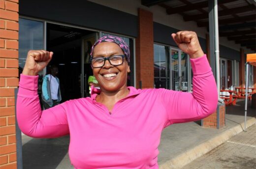 Photos taken at the Impumelelo Fitness Club’s annual cancer awareness fun run and boot camp, at the Cloverdene Mall.
