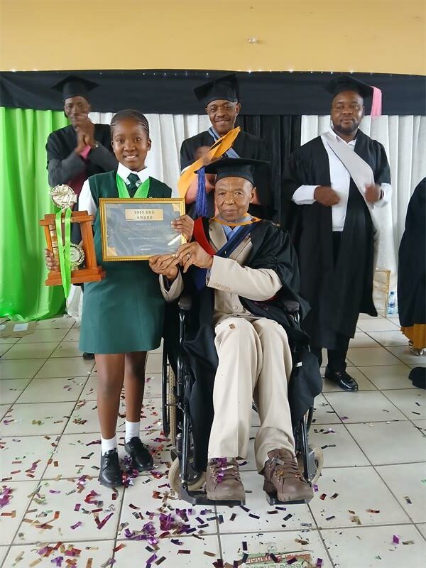 She was the top performing learner in all her subjects in Grade Seven.