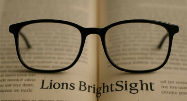 Black spectacles sitting on the pages of an old book