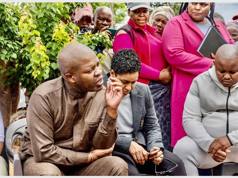 The delegation extended condolences and pledged support on behalf of the Gauteng Provincial Government.