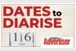 A poster with the wording dates to diarise, the boksburg advertiser logo and a calendar date showing 16 june.