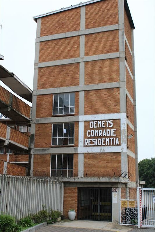 Front of a building complex