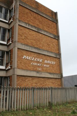 Front of a building complex