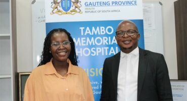 Black woman wearing glasses and black man wearing glasses