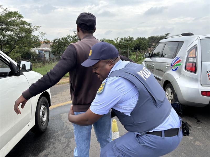 During the roadblock, 43 undocumented foreign nationals were arrested, while 11 people were arrested for possession of dagga.