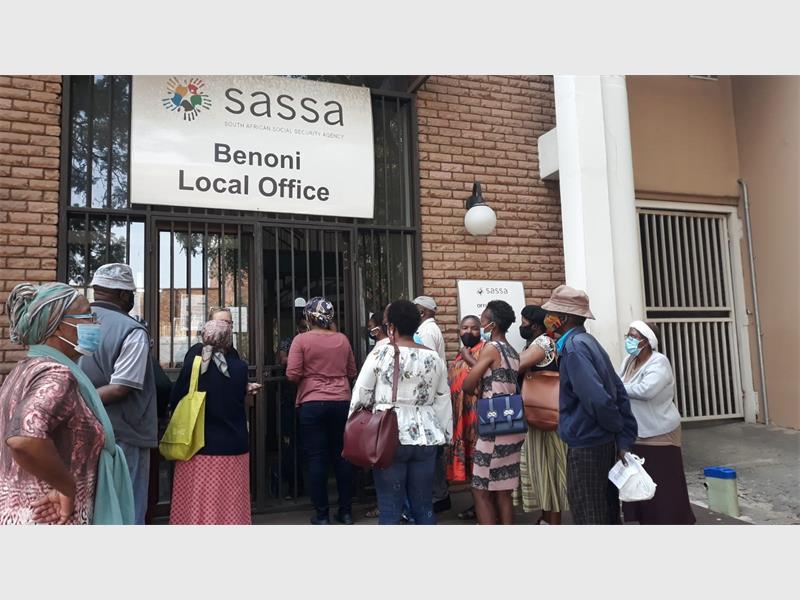 She was turned away in November after officials asked for a letter from the GEPF to prove she doesn't receive any government income.