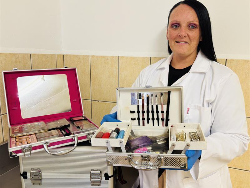 Shene welcomes donations of make-up and related items she uses in her work that people may not be using and can be contacted on 061 888 1406.