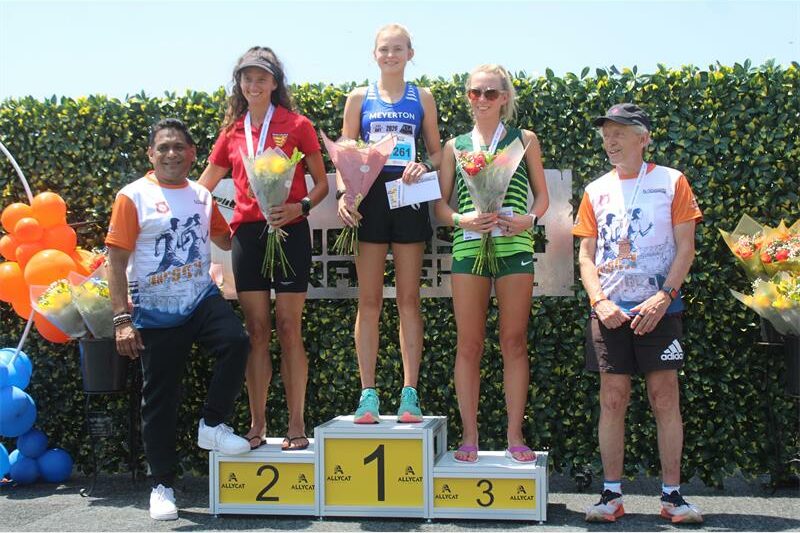 She clocked 01:26:57 to grab the runner-up spot, finishing behind winner, Minki Lotter.