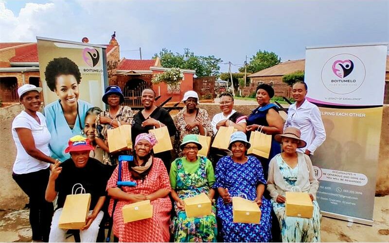 The grannies received gifts and engaged in empowering conversations.