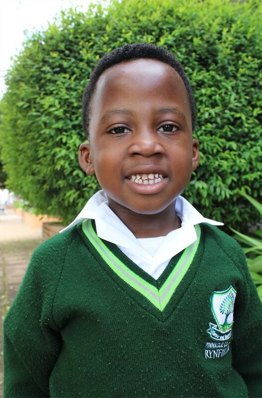 Black boy with short hair