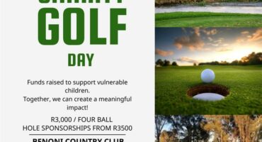 Poster advertising a charity golf day