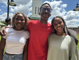 Three learners, one boy and three girls