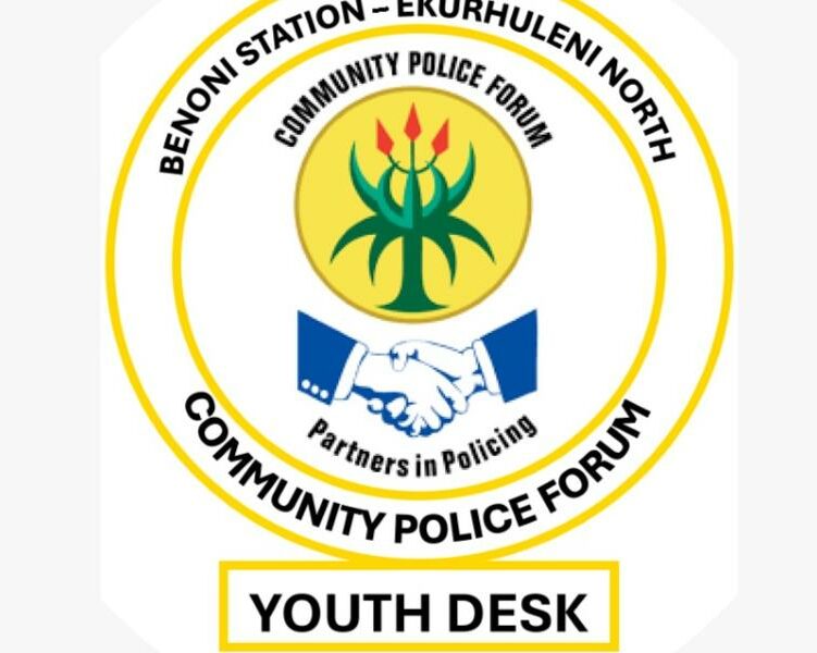 Blue and yellow logo on a white background