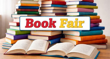 Image of a pile of colourful books