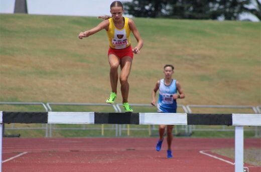 Photos of Chelsea van Dyk in Benoni Northerns Athletic Club colours at the first CGA track and field league meeting at Germiston Stadium.