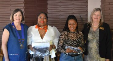 Four women, two white and black