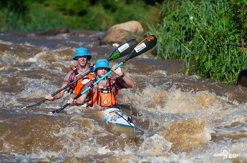 They were the first ERK paddlers at the finish.