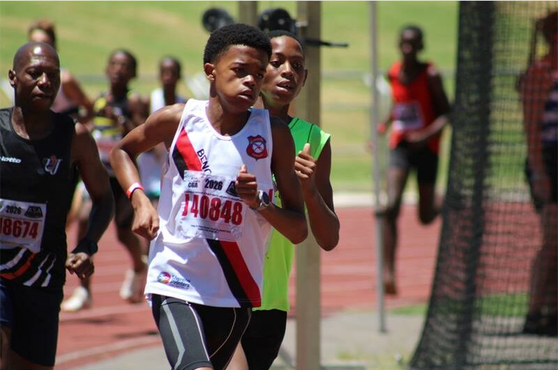 He participates in the 800m and 1500m.