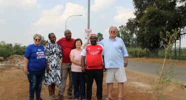 Group of multi-cultural people standing together