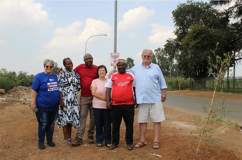 Group of multi-cultural people standing together