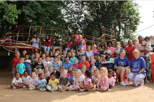 Large group of children of various ages