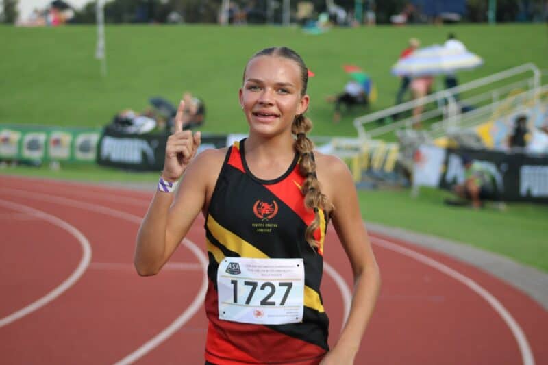 Chelsea van Dyk clocked 04:27.25 for her 12th national age-group titles as four athletes broke records on the track.