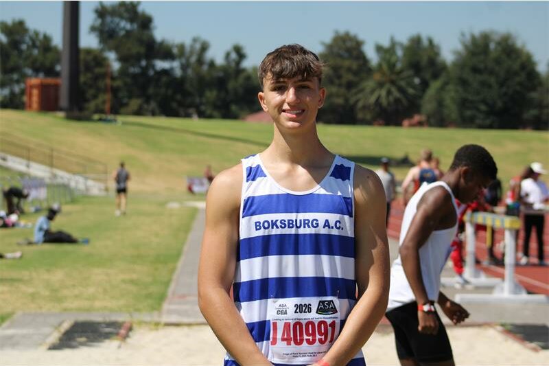 He won the U20 men's 400m in 49.04.