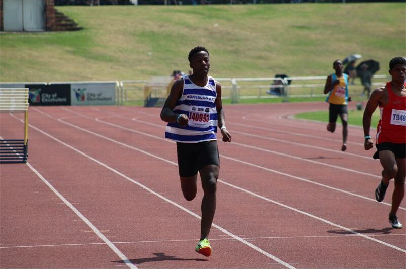 He clocked 10.87 in the U20 men's 100m at the fourth CGA open track and field meeting at Germiston Stadium on February 28.