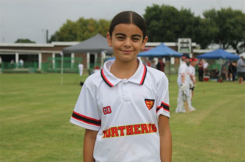 She started playing cricket in Grade Three.