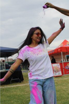 Indian woman dancing