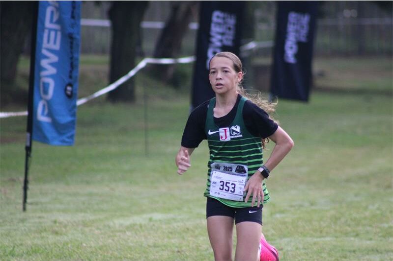 She won the elite junior women's race in 42:49.