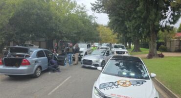 Street lined with cars