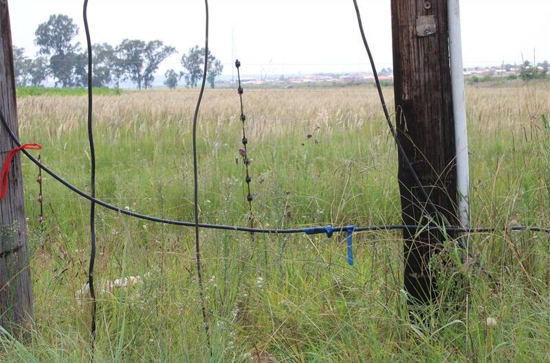 Image of power cables with peeling insulation tape