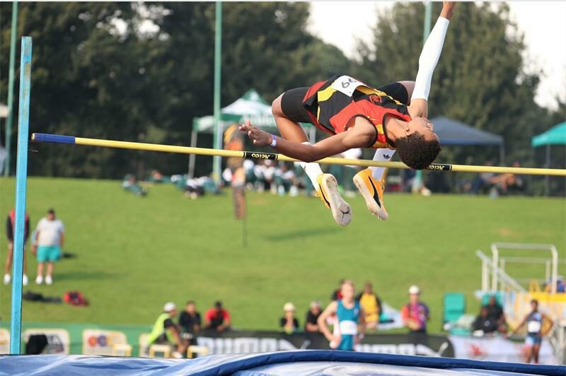 He cleared a personal best 2.13m for a silver medal at the ASA age-group track and field championships, which qualified him for the World Athletics Junior championships.