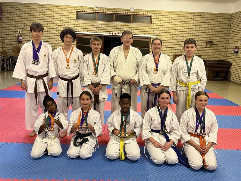 The karateka won gold, silver and bronze medals during an inter-club friendly tournament.