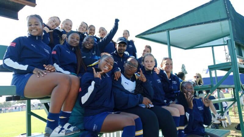 Group of girls in sports uniform