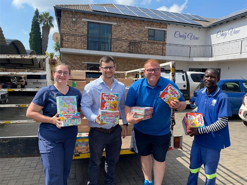 From arrests to real impact, Craig View Veterinary Clinic’s Easter drive has brought in thousands of egg boxes for children and elderly residents in need.