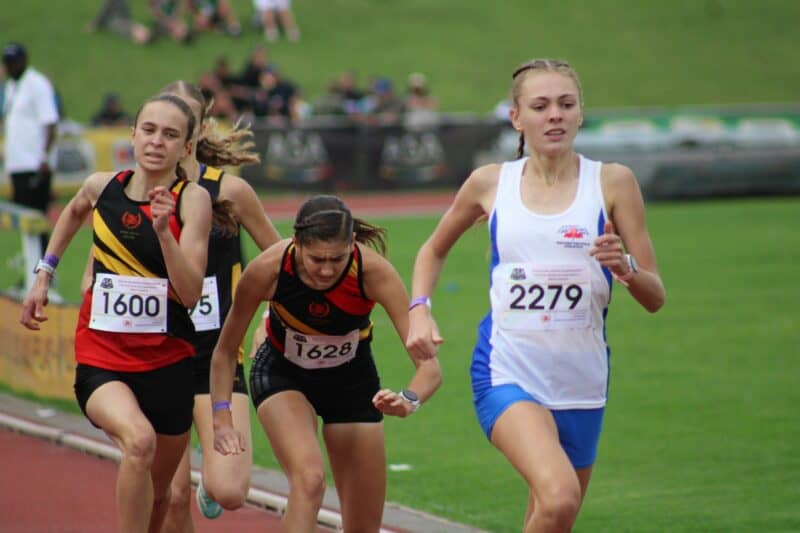 She's the third fastest 800m U18 female athlete in the country and clinched a bronze medal at the ASA age-group track and field championships in a new PB 2:08.47.