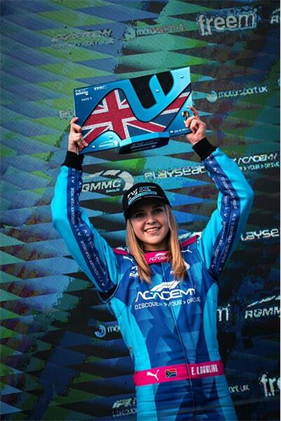She is part the F1 Academy Discover Your Drive - Champions of the Future Academy (COFTA) programme.