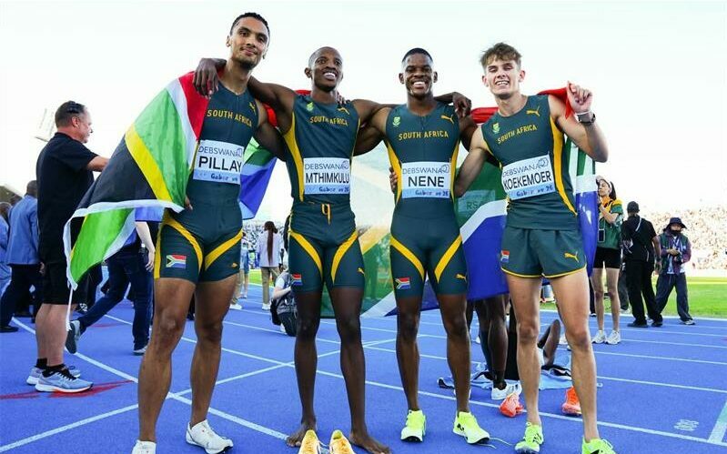 His 42.66 seconds split is the fastest ever recorded in a 4x400m relay history.