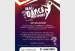 A purple and pink poster
