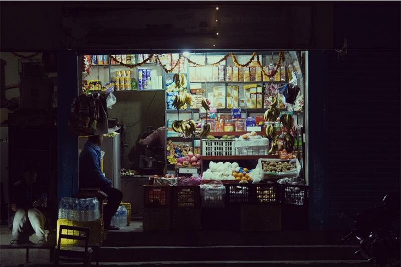 Darkened picture of informal trader