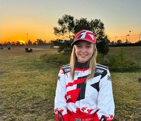 She started the national finals' opening 27th on the grid but worked her way to fourth place before winning the second heat.