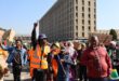 Protesters marching in Boksburg