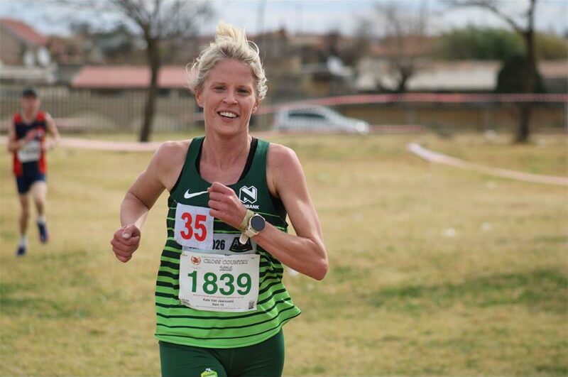 She was second in the sub-veteran women's 4km race at the fourth CGA cross country league meeting.